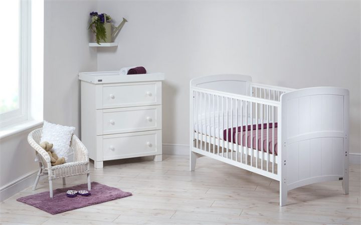 7846w venice cot bed white rs with montreal dresser cot mode