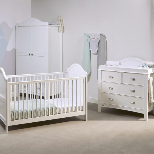 9045RS Toulouse Cot Bed White Cot Mode RS