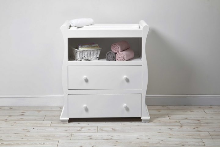 Alaska Sleigh Dresser White LS2