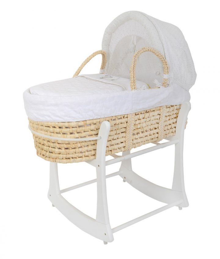 a 8030 Rocking Moses Stand White CO With Basket 1 1